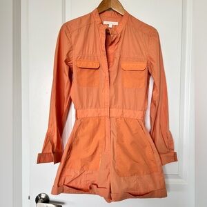Jonathan Simkhai Orange Long sleeve Romper